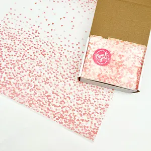 टी-शर्ट सकुरा पिंक कस्टम टिशू पेपर पैकेजिंग के लिए 50*70 सेमी रैपिंग टिशू पेपर पैकेजिंग