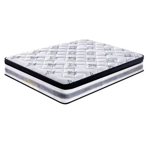 Matelas hybride intelligent de haute qualité de 15 pouces en mousse à mémoire de forme et à ressorts pour les matelas de meubles de chambre