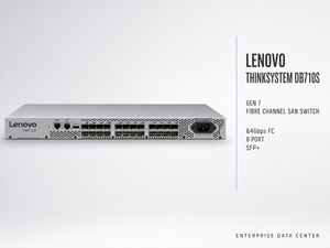 Commutateur SAN Fibre Channel Lenovo ThinkSystem DB710S Gen 7 64 Gbit/s 8 ports FC pour centre de données et stockage réseau - Product Image 1