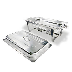 Faltbarer Rahmen Food Pan Kraftstoff halter Deckel Edelstahl Buffet Server und Wärmer für Hotel & Restaurant Bankette & Hochzeiten - Product Image 4