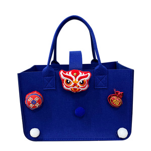 Felt Tote Bag 30x20x18cm Eco-Friendly Gift Bag For Festivals And Events - Product Image 3