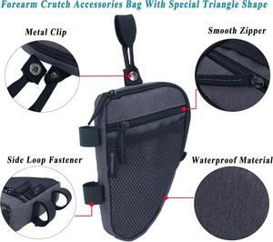 Muestra gratuita: Muleta plegable axilar con puntas de goma, dispositivo médico para axilas, bastón para caminar, bolsa para muletas axilares - Product Image 2