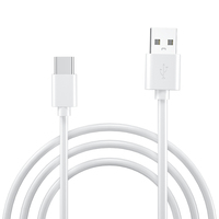 Produk Elektronik Kabel Transfer Data Ponsel Putih 2M USB Ke Kabel Pengisian PD Tipe C 12W