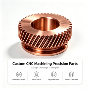 Engrenage hélicoïdal CNC haute précision sur mesure, engrenage de transmission en alliage multi-matériaux, pièces d'engrenage usinées sur mesure avec traitement de surface - Product Image 1