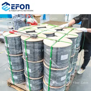 Fibre Optic Cable FTTH 1 Core 2 Cores 4 Core GJYXFCH G657A1 G657A2 G652D FTTH Indoor Outdoor Fiber Optic Drop Cable FTTH