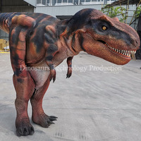 Costume ou tenue de dinosaure animatronique grandeur nature fait main pour la vente ou les défilés de dinosaures en marche dans les parcs à thème