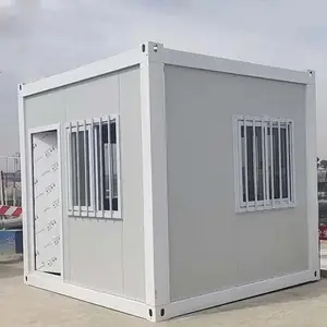 プレハブコンテナホーム2ガレージ2階建てプレハブ住宅フラットパック生活用