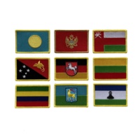 Patch de broderie national Patchs de drapeau brodés de pays pour vêtements Patchs tactiques de sac à dos