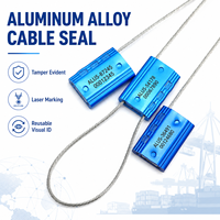 Sello de Seguridad de Aluminio de Alta Resistencia ST-CS-HJ4, Sello de Alambre de Un Solo Uso para Logística de Camiones