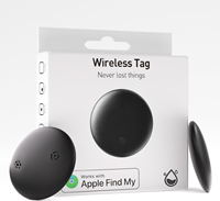 Étiquette sans fil fine compatible avec Apple Find My (iOS uniquement) – Traceur de localisation d'objets