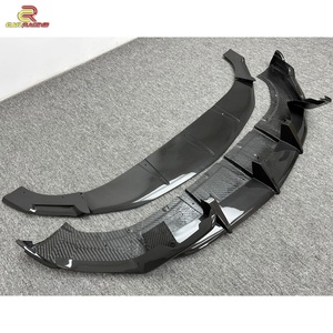 Topcar Style Glossy Dry Carbon Fiber Front Bumper Lip for Lambo URUS 2018-2019 Carbon Front <b>Diffuser</b> Body Kit <b>Car</b> <b>Diffuser</b> Parts - Product Image 4