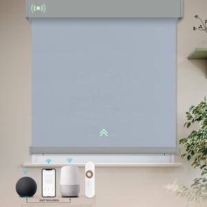 Persianas Enrollables Motorizadas Inteligentes Automáticas, Compatibles con Zigbee, Alexa, Tuya, Wifi, Google Matter, Eléctricas, <span class=keywords><strong>Sin</strong></span> Perforación, para Ventanas - Product Image 1