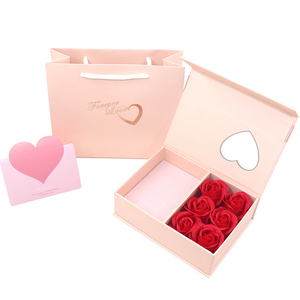 Emballage de bijoux rose personnalisé Boîtes cadeaux pour bijoux à vendre Emballage de bijoux en papier Style livre Boîte à bijoux - Product Image 6