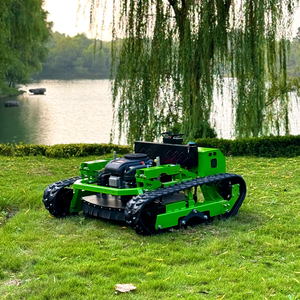 Tondeuse à gazon tout-terrain à moteur essence, respectueuse <span class=keywords><strong>de</strong></span> l'environnement, approuvée CE EPA, avec chenilles en caoutchouc agricoles et télécommande - Product Image 1