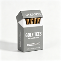 Tee de golf personnalisé en plastique rose en forme de château pour homme, en caoutchouc de bambou, marqueur de golf en plastique moulé, 60 mm, faible MOQ