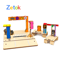 Zetok Proyectos DIY, Bloques Electrónicos de Transporte Inteligente, Modelo de Construcción, Código ACE Programable, Kits Educativos STEM para Niños