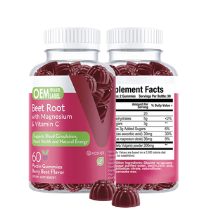 Integratore alimentare gomma di barbabietola biologica naturale radice di barbabietola rossa gommose radice di barbabietola - Product Image 1