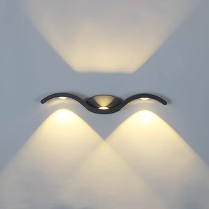 Luxury Simple Creative IP65 Waterproof LED <strong>Light</strong> Aluminum Outdoor Wall Lamp Tempered Glass <strong>Diffuser</strong> 2700K Soft Warm White <strong>for</strong> - Product Image 1