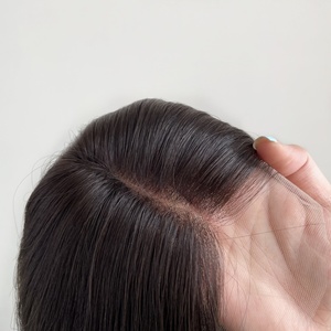 Kosher <b>Wig</b> Highest Quality Natural Human Virgin Hair Jewish Style Lace Top Base <b>Wig</b> for White Women - Product Image 2