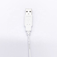 12V 2464 24AWG 2 núcleos USB a DC 5,5*2,1 MM Cable de carga