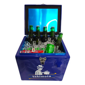 Nevera Portátil Clásica de Metal de <span class=keywords><strong>15</strong></span> <span class=keywords><strong>Litros</strong></span> para Acampar, Viajar, Barbacoa, RV, Picnic, Fiesta, Pesca, Hogar - Product Image 1