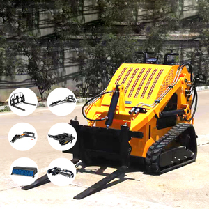 Cheapest EPA EURO5 <strong>Small</strong> Garden Mini <strong>Loader</strong> Stand on <strong>Wheel</strong>/Track Skid Steer <strong>Loader</strong> With Bucket - Product Image 1