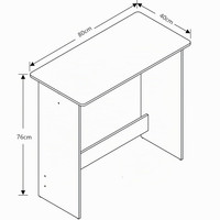 Bureau d'ordinateur compact et multifonctionnel pour salon, chambre et cuisine
