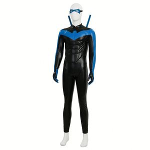 Costume de cosplay Titans <span class=keywords><strong>Saison</strong></span> <span class=keywords><strong>3</strong></span> pour homme, tenue de combat Nightwing Dick Grayson en spandex, costume d'Halloween pour TV et cinéma - Product Image 3
