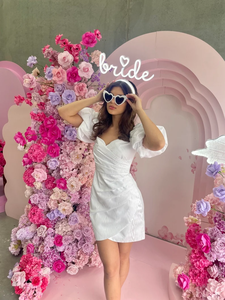 Enterrement de vie de jeune fille <span class=keywords><strong>bandeau</strong></span> décorations blanc casque mariée faveurs lueur dans le noir <span class=keywords><strong>LED</strong></span> néon mariée <span class=keywords><strong>bandeau</strong></span> - Product Image 4