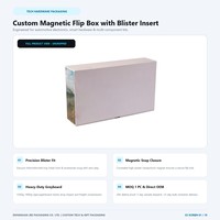 Boîte Cadeau Premium en Carton avec Insert Magnétique Précis pour Emballage de Kit Électronique Numérique Sur Mesure