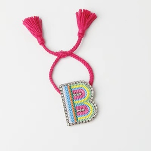 Braccialetto Personalizzato Fai-da-Te con 26 Lettere in Zirconia Arcobaleno, Gioielli di Moda <span class=keywords><strong>per</strong></span> Ragazze - Product Image 4