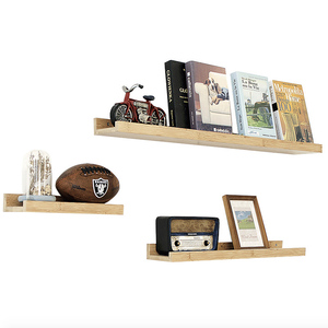 Customized <strong>Rustic</strong> Floating <strong>Shelves</strong> Wood Wall Mount <strong>Shelf</strong> Wooden Decorative Wall <strong>Shelves</strong> for Home - Product Image 4