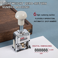 Máquina de Numeración Automática de Plástico de 6/8 Dígitos, Dispositivo de Codificación con Codificador Autoentintable, Numeración de Facturas, Secuenciación Numérica, Ningbo