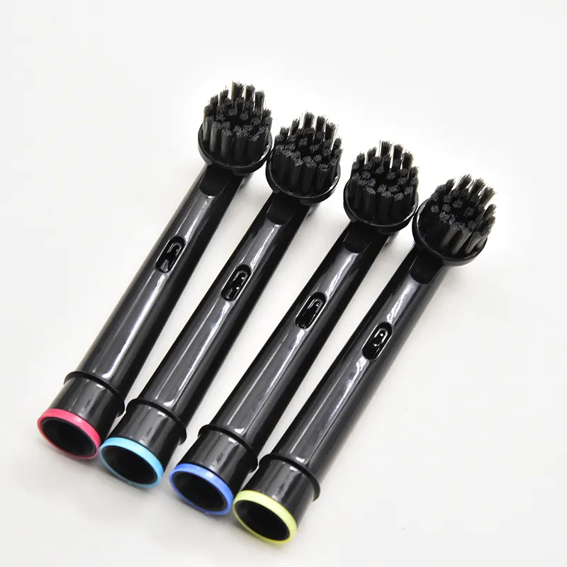 Têtes de brosse à dents à poils souples Ultrasoft au charbon de bois noir recyclable à tête ronde adulte Sb 17A