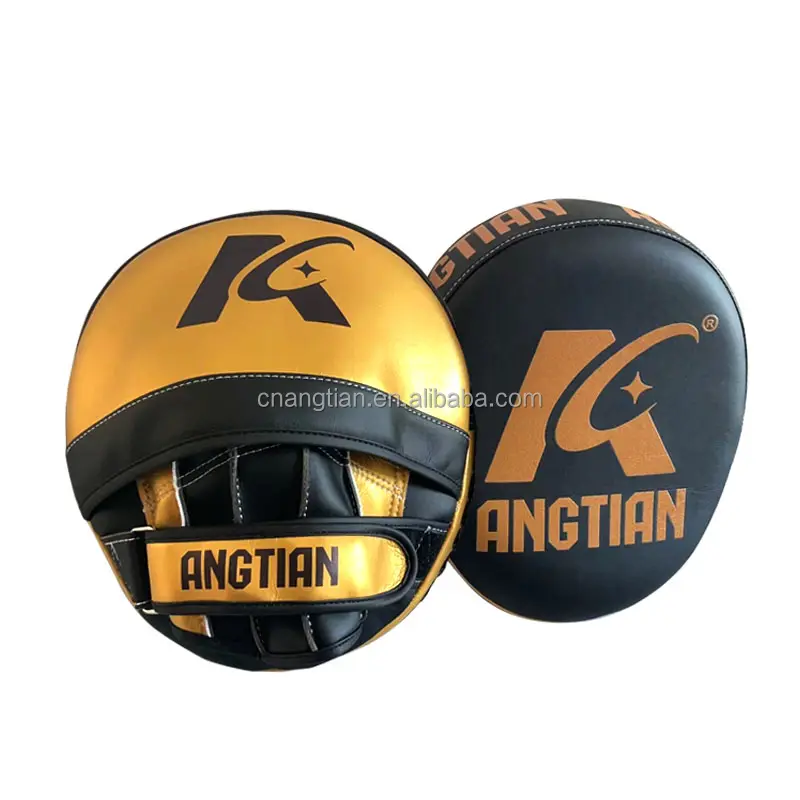 ANGTIAN Pabrik Kustom Logo Bantalan Fokus Udara Pro Punching Air Mitt untuk Tinju Mma Olahraga Pelatihan Pelatih