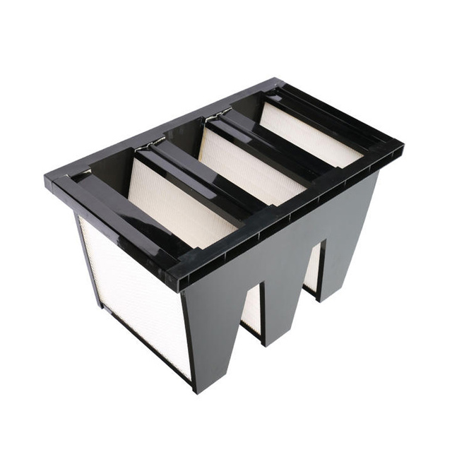 Compact Filters High Quality V-shaped Sub-high Efficiency Combined Hepa Air Filter V Bank Hepa Filter