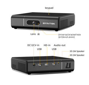 Byintek U30 Pro New <span class=keywords><strong>Android</strong></span> Thông Minh Xách Tay Mini DLP 3D 4K Mini Pocket Điện Thoại Laser Di Động DLP Chiếu - Product Image 2