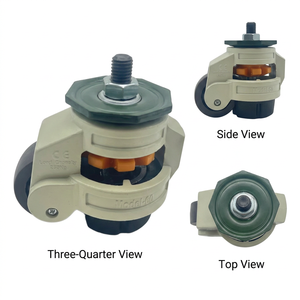 ล้อเลื่อนปรับระดับได้ VIMA 60A โพลียูรีเทน ไนลอน เหล็ก พร้อมด้ามจับแบบวงล้อ ลูกปืน รับน้ำหนักได้ 250 กก. ปรับได้ 360 องศา - Product Image 1