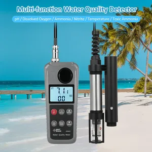 水質テスター多機能6 in 1溶存酸素pH値亜硝酸アンモニア温度測定器AR8407 - Product Image 2