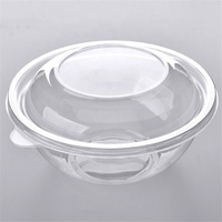 Transparante, composteerbare, ecologische, wegwerpbaar voedselverpakking voor fruit, 100% biologisch afbreekbaar, afhaalbaar, 16oz/24oz/32oz PLA saladekom met deksel