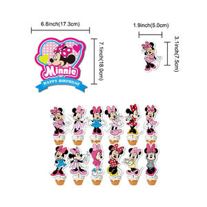 Dessin animé <span class=keywords><strong>Minnie</strong></span> thème bébé douche décorations <span class=keywords><strong>joyeux</strong></span> <span class=keywords><strong>anniversaire</strong></span> bannière souris Figure fête ballon fête décorations pour les filles - Product Image 1