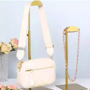 Commercio all'ingrosso Portafoglio Portafoglio in Oro Lucido Regolabile in Metallo Lucido Borsa Borsa a Gancio singolo Portaoggetti - Product Image 2