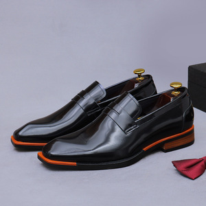 Chaussures habillées pour hommes de qualité supérieure, design élégant et décontracté, résistantes à l'usure, respirantes, en cuir, chaussures de mariage et de soirée d'automne - Product Image 5
