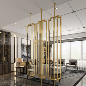 ฉากกั้นสแตนเลสตกแต่งหรูหรา รุ่น EX712 เคลือบสีทอง สไตล์โมเดิร์นสุดหรู - Product Image 6