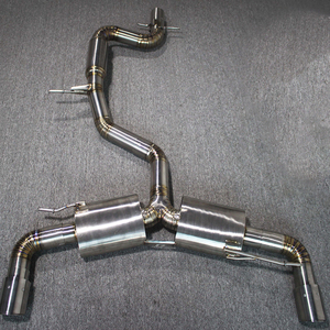 Tuyaux d'échappement Catback personnalisés haute performance OBM en acier inoxydable 304/titane pour <span class=keywords><strong>Volkswagen</strong></span>/VW Scirocco <span class=keywords><strong>R</strong></span> 2.0T avec silencieux Valvetronic - Product Image 4