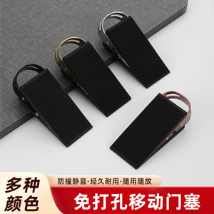 Door Stopper Floor <b>Mount</b> Stainless Steel Minimalist Design Easy Installation Gate <b>Block</b> Door Barrier - Product Image 2