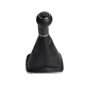 Pommeau de levier de vitesse en cuir, 5 vitesses, 6 vitesses, pour Volkswagen Bora Golf 4, conception ergonomique - Product Image 2