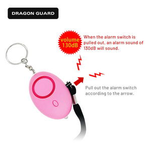 Dragon <span class=keywords><strong>Guard</strong></span> nuevo diseño personalizado Lámpara LED multicolor 130db sonido de Seguridad llavero alarma <span class=keywords><strong>personal</strong></span> femenina - Product Image 3