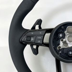 Expédition rapide, accessoires de volant chauffant en cuir pleine fleur pour <span class=keywords><strong>Audi</strong></span> A3 A4L A5 A6L A7 Q2L Q3 Q5 Q5L Q7 <span class=keywords><strong>TT</strong></span> TTS <span class=keywords><strong>Coupé</strong></span> Roadster <span class=keywords><strong>RS</strong></span> - Product Image 2