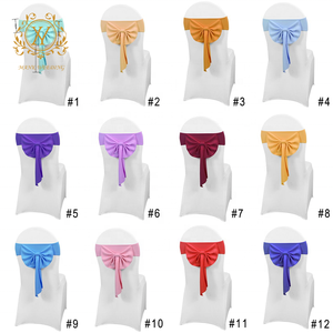 Couverture <span class=keywords><strong>de</strong></span> <span class=keywords><strong>chaise</strong></span> en polyester à sangle élastique Offre Spéciale avec nœuds papillon pour les décorations <span class=keywords><strong>de</strong></span> <span class=keywords><strong>chaise</strong></span> <span class=keywords><strong>de</strong></span> <span class=keywords><strong>mariage</strong></span> <span class=keywords><strong>de</strong></span> banquet <span class=keywords><strong>de</strong></span> fête d'hôtel en gros - Product Image 2